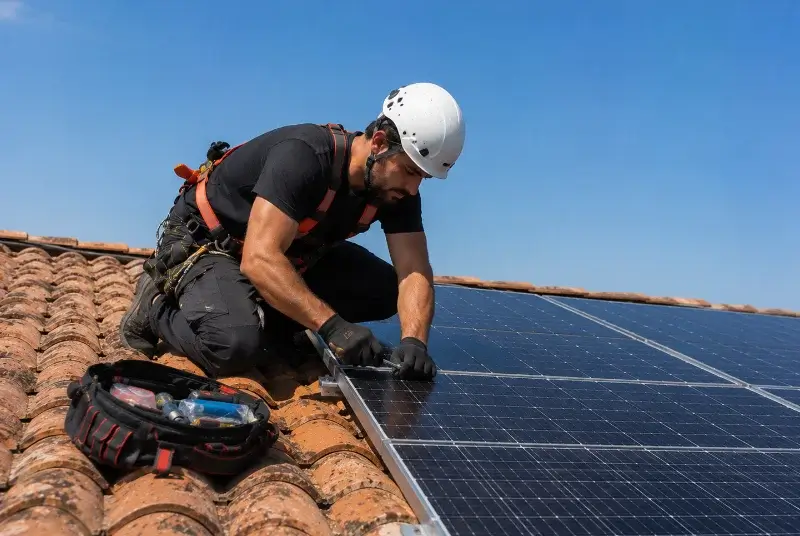 Maintenance et monitoring de panneaux solaires au Verger
